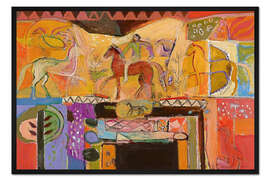 Gerahmter Kunstdruck Ausgrabung in Tarquinia