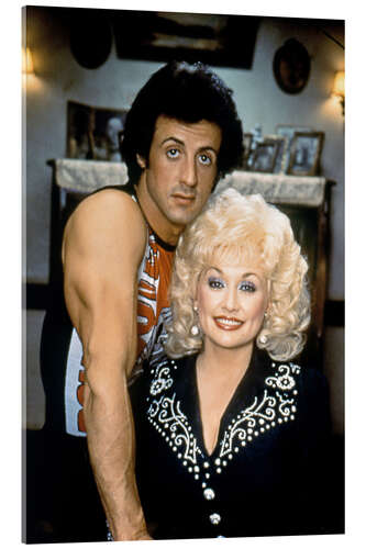 Akryylilasitaulu Sylvester Stallone And Dolly Parton