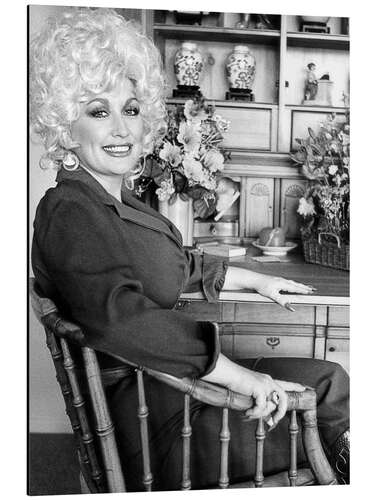 Aluminiumsbilde Singer Dolly Parton, 1983