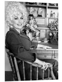 Hartschaumbild Sängerin Dolly Parton, 1983