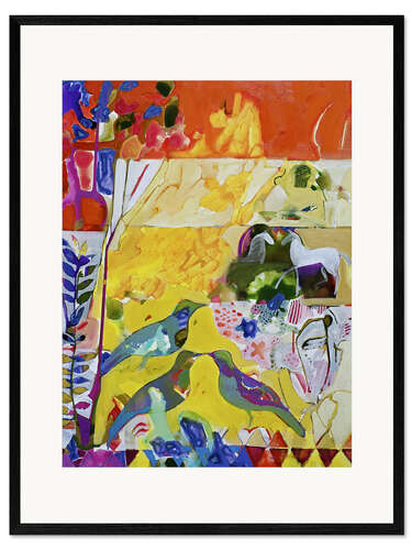 Framed art print Wall fragment Pompeii