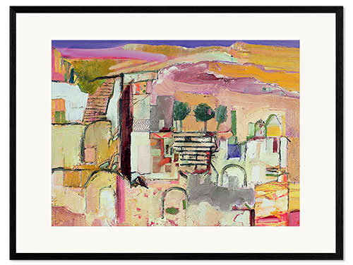 Impression artistique encadrée Derelict house in Greece, 2008