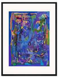 Gerahmter Kunstdruck Ein Tal voller Lavendel