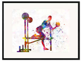 Impression artistique encadrée Trading training I