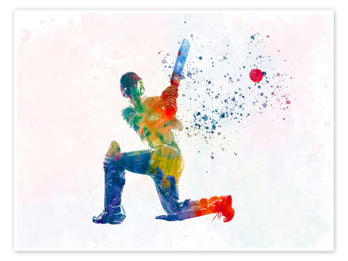 Plakat Cricket player II