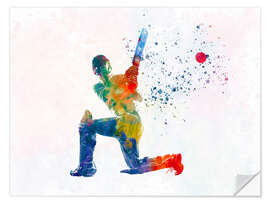 Adesivo murale Cricket player II