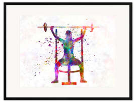 Impression artistique encadrée Trading Training II