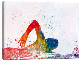 Leinwandbild Schwimmstil Kraulen II - nobelart