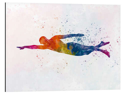 Tableau en aluminium Swimmer IV