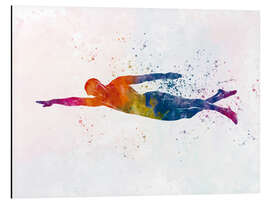 Tableau en aluminium Swimmer IV