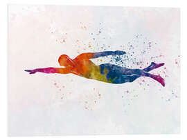 Foam board print Swimmer IV