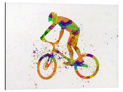 Aluminium print BMX sports II