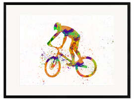 Gerahmter Kunstdruck BMX Sport II