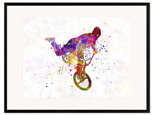 Framed art print BMX sports III
