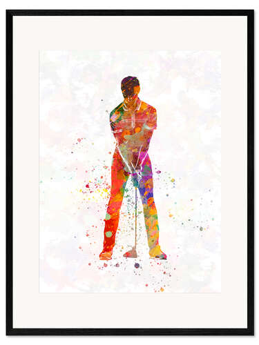 Kunsttryk i ramme Golf player VIII