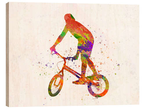 Quadro de madeira BMX sports IV