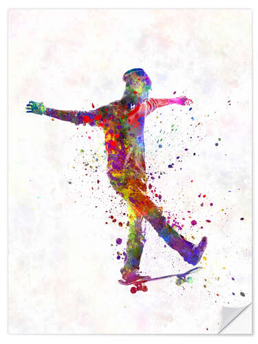 Wall sticker Skateboarder III