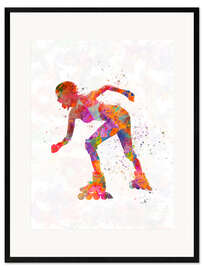 Framed art print Inline skater IV