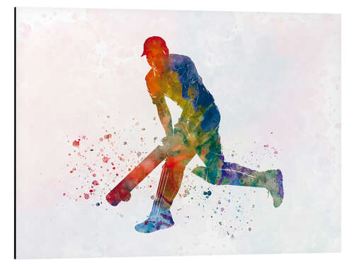 Stampa su alluminio Cricket player I