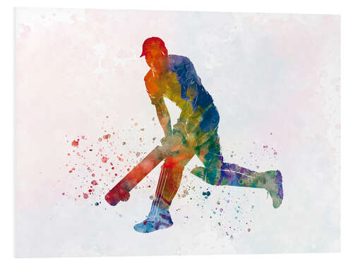 Foam board print Cricket player I