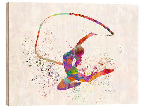 Tableau en bois Rhythmic gymnastics I