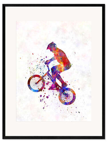 Gerahmter Kunstdruck BMX Sport V