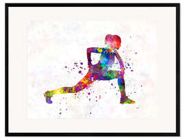 Impression artistique encadrée Fitness exercise IV