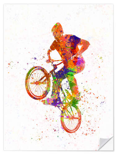 Sticker mural BMX sports VI