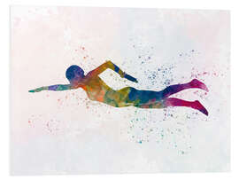 Foam board print Swimmer I