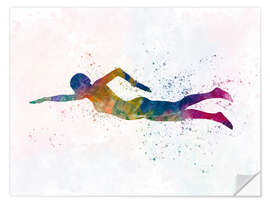 Wall sticker Swimmer I