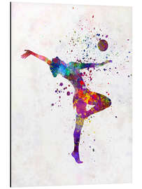 Magnettafel Fitnessübung mit einem Ball II