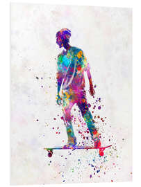 Foam board print Skateboarder II