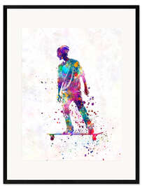 Framed art print Skateboarder II