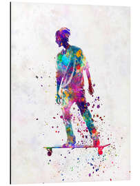 Magnettafel Skateboardfahrer II