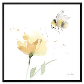 Gerahmter Kunstdruck Sonnenblumenwiese