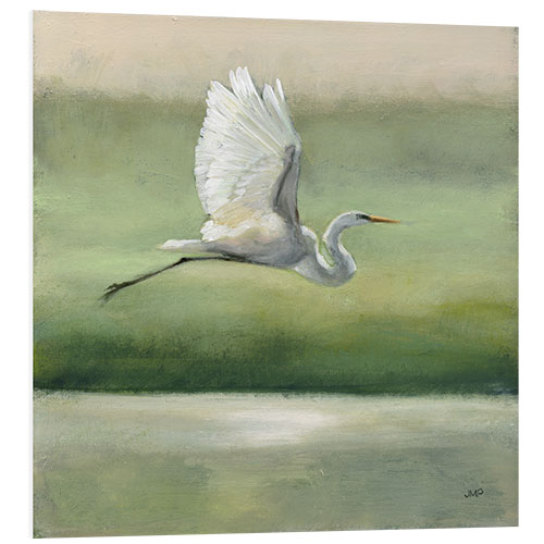 Foam board print Flight of a crane