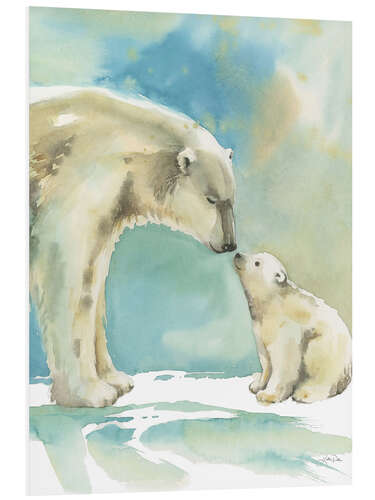 Tableau en PVC Polar Bear Love