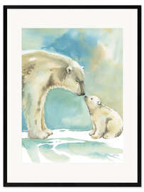 Framed art print Polar Bear Love