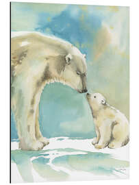 Magnettafel Eisbärenliebe