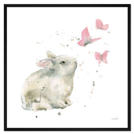 Gerahmter Kunstdruck Träumender Hase I