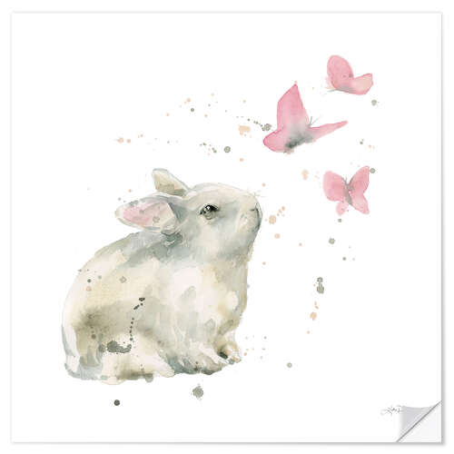 Vinilo para la pared Dreaming Bunny I