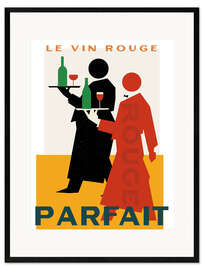 Inramat konsttryck Le Vin Rouge Parfait