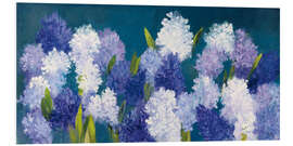 Foam board print Bold Hyacinth