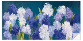 Selvklebende plakat Bold Hyacinth