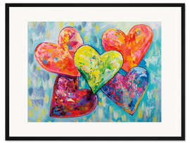 Gerahmter Kunstdruck Familienliebe