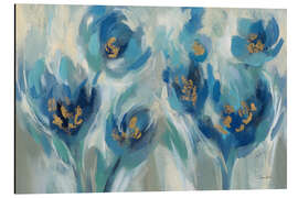 Tableau en aluminium Blue Fairy Tale Floral III