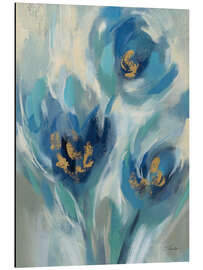 Magnettafel Blaue Märchenblümchen I