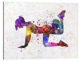 Magnettafel Fitnessübung mit einem Ball I