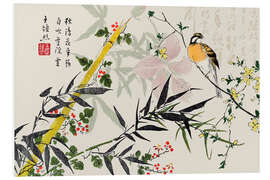 Foam board print Bamboo Chinoiserie