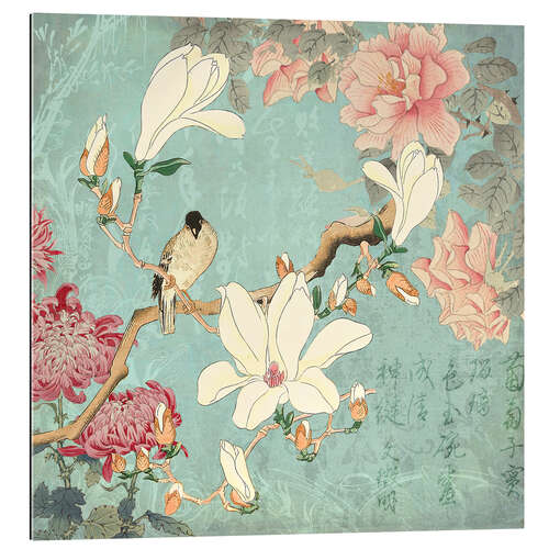 Quadro em plexi-alumínio Chinese Magnolia Garden